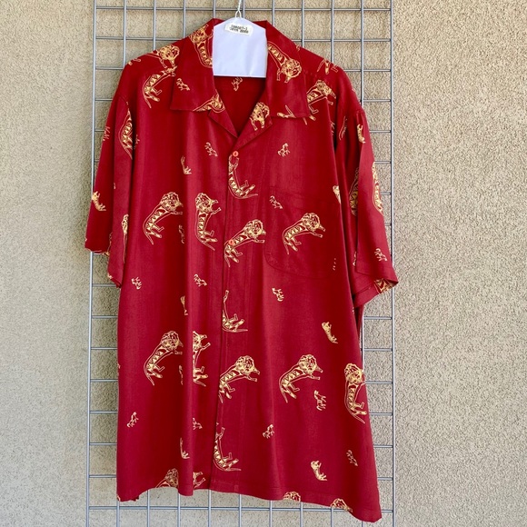 Kit Cornell Other - Men's Vintage 100% Rayon Abstract Casual Shirt
